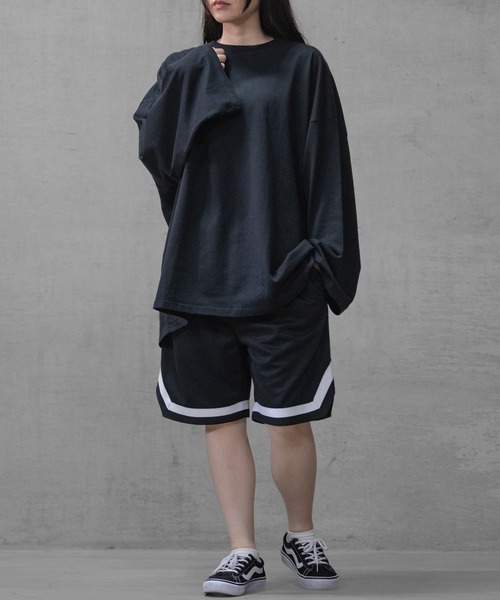 JOHN'S CLOSET（ジョンズクローゼット）の「【40I】ライン切替 スウェット イージー ハーフパンツ ショートパンツ（スウェットパンツ・メンズ・グレー/ベージュ/ブラック・MEDIUM/LARGE/X-LARGE）」の8枚目の写真