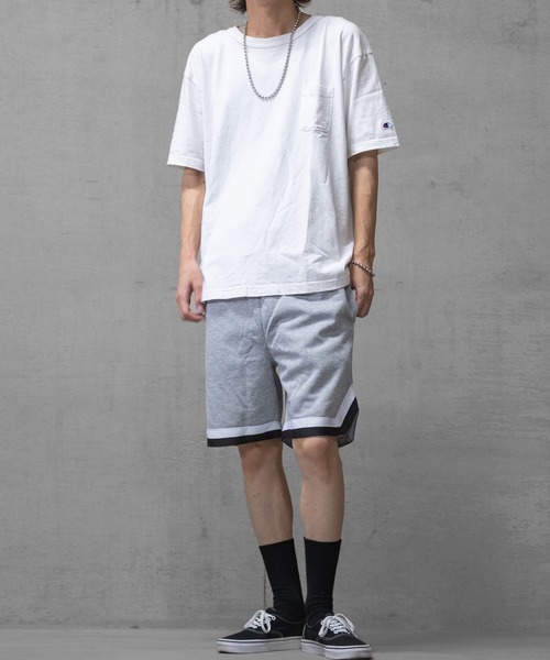 JOHN'S CLOSET（ジョンズクローゼット）の「【40I】ライン切替 スウェット イージー ハーフパンツ ショートパンツ（スウェットパンツ・メンズ・グレー/ベージュ/ブラック・MEDIUM/LARGE/X-LARGE）」の13枚目の写真