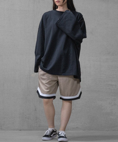 JOHN'S CLOSET（ジョンズクローゼット）の「【40I】ライン切替 スウェット イージー ハーフパンツ ショートパンツ（スウェットパンツ・メンズ・グレー/ベージュ/ブラック・MEDIUM/LARGE/X-LARGE）」の17枚目の写真