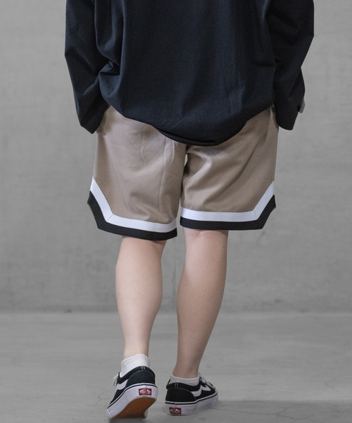 JOHN'S CLOSET（ジョンズクローゼット）の「【40I】ライン切替 スウェット イージー ハーフパンツ ショートパンツ（スウェットパンツ・メンズ・グレー/ベージュ/ブラック・MEDIUM/LARGE/X-LARGE）」の16枚目の写真