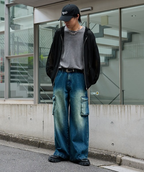 COLONY 2139（コロニートゥーワンスリーナイン）の「ワイドストレートカーゴデニム（デニムパンツ・メンズ・ブルー/ブラック系その他・LARGE/MEDIUM）」の22枚目の写真