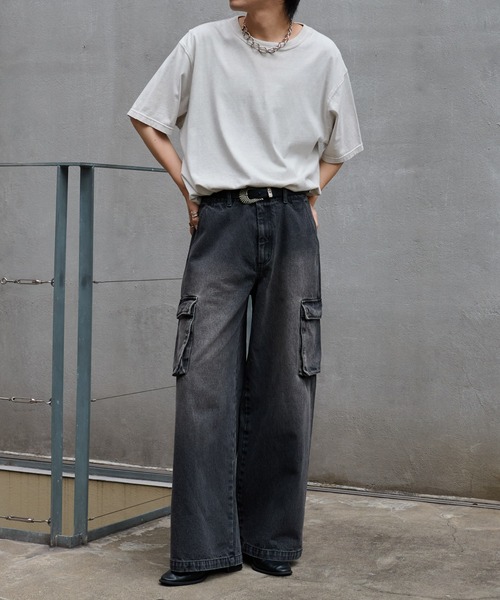 COLONY 2139（コロニートゥーワンスリーナイン）の「ワイドストレートカーゴデニム（デニムパンツ・メンズ・ブルー/ブラック系その他・LARGE/MEDIUM）」の14枚目の写真