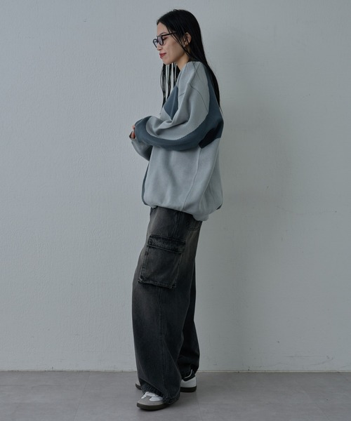 COLONY 2139（コロニートゥーワンスリーナイン）の「ワイドストレートカーゴデニム（デニムパンツ・メンズ・ブルー/ブラック系その他・LARGE/MEDIUM）」の13枚目の写真