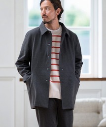 CALL&RESPONSE | mj10127-ステンカラーコート-ブランケットジャージ(ステンカラーコート)