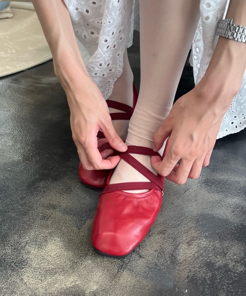 Birthday room(バースデイルーム)の「バレエフラットシューズ / ballet flat shoes(バレエシューズ・レディース・レッド/アイボリー/ブラック・SMALL/MEDIUM/LARGE)」の18枚目の写真