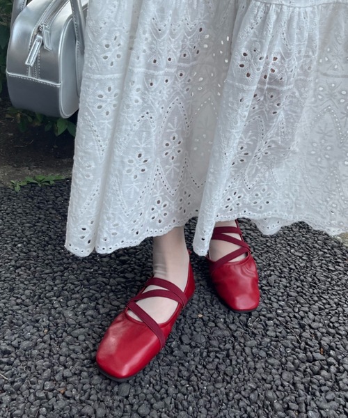 Birthday room(バースデイルーム)の「バレエフラットシューズ / ballet flat shoes(バレエシューズ・レディース・レッド/アイボリー/ブラック・SMALL/MEDIUM/LARGE)」の14枚目の写真