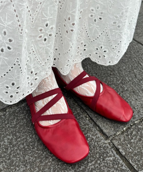 Birthday room(バースデイルーム)の「バレエフラットシューズ / ballet flat shoes(バレエシューズ・レディース・レッド/アイボリー/ブラック・SMALL/MEDIUM/LARGE)」の16枚目の写真