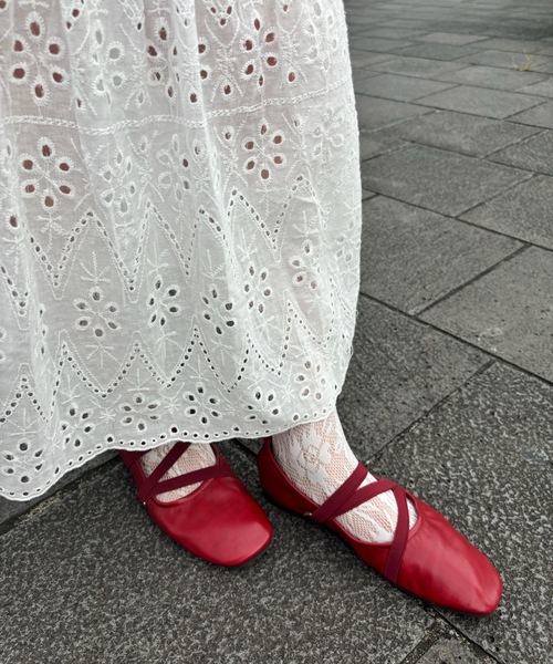 Birthday room(バースデイルーム)の「バレエフラットシューズ / ballet flat shoes(バレエシューズ・レディース・レッド/アイボリー/ブラック・SMALL/MEDIUM/LARGE)」の17枚目の写真