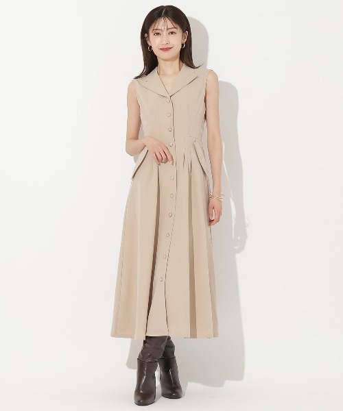ワンピース EIFFEL DRESS セール】襟付きフレアワンピース(ワンピース)|AND COUTURE