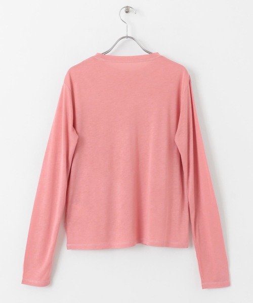 URBAN RESEARCH Sonny Label（アーバンリサーチサニーレーベル）の「シアークルーネックロングTシャツ（Tシャツ/カットソー・レディース・ピンク/オフホワイト/ブラック・FREE）」の18枚目の写真