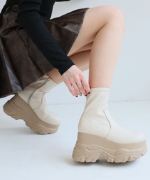 VIVIAN | 極盛り厚底ボリュームソールストレッチスニーカーショートブーツ ZOZOTOWN+オフィシャルサイト限定商品(ブーツ)