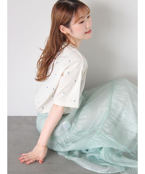 ehka sopo（エヘカソポ）の「2WAYシアーティアードスカート（スカート・レディース・キナリ/ブラック/ミント・F）」の19枚目の写真