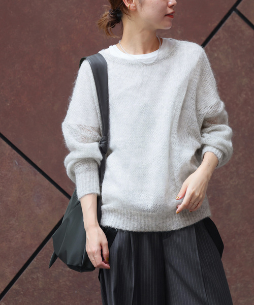 【1度着用のみ美品】 ジャーナルスタンダード モへヤMIX ショートプルオーバー 1度着用のみ美品】 ジャーナルスタンダード モへヤMIX ショート