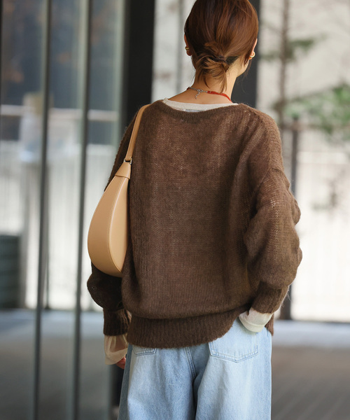 【1度着用のみ美品】 ジャーナルスタンダード モへヤMIX ショートプルオーバー シアーモヘアMIXプルオーバー（ニット／セーター）｜JOURNAL