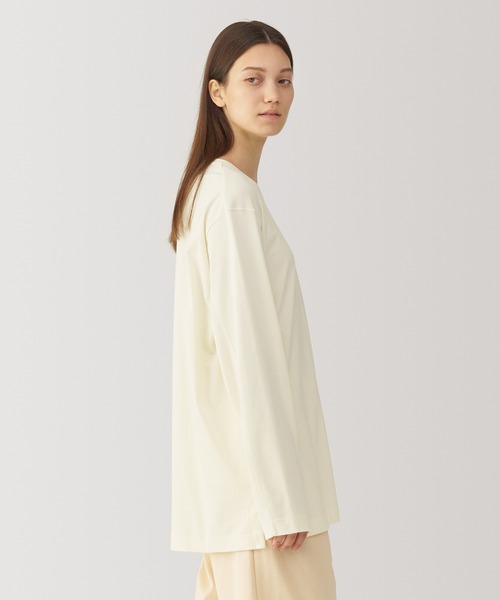 無印良品（ムジルシリョウヒン）の「〔MUJI Labo〕男女兼用　スムースジャージー長袖プルオーバー（Tシャツ/カットソー・メンズ・ブラック/オフホワイト/ベージュ・S/XL/L/M）」の7枚目の写真