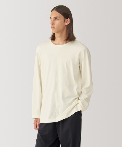 無印良品（ムジルシリョウヒン）の「〔MUJI Labo〕男女兼用　スムースジャージー長袖プルオーバー（Tシャツ/カットソー・メンズ・ブラック/オフホワイト/ベージュ・S/XL/L/M）」の12枚目の写真