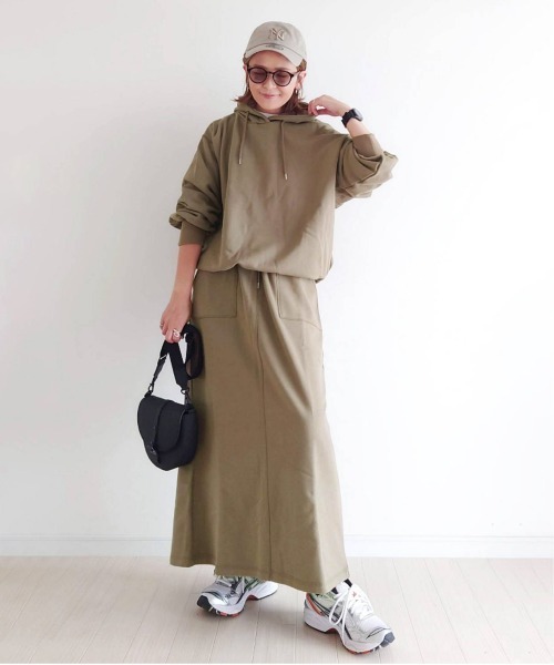 notch.（ノッチ）の「【 notch. by yui 】スウェットベーカースカート（スカート・レディース・ブラック/ライトグレー/ブラウン/チャコール・M/TM）」の9枚目の写真