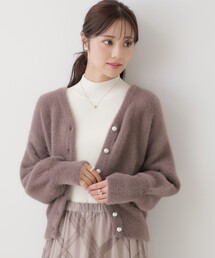 ◆【ほろ甘・ふわふわ】前後2WAYフェザーカーディガン