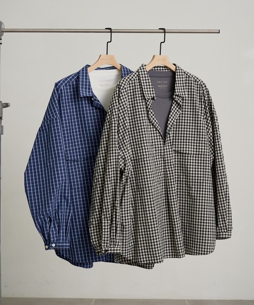 PUBLIC TOKYO（パブリックトウキョウ）の「チルスキッパーオーバーワークシャツ（シャツ/ブラウス・メンズ・ブラック/ブルー・FREE）」の19枚目の写真