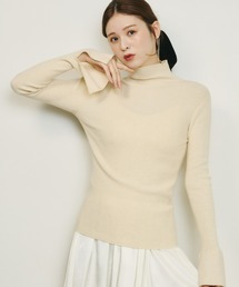 Olu. | リブハイネックフレアニット(ニット/セーター)