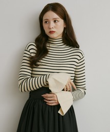 Olu. | リブハイネックフレアニット(ニット/セーター)