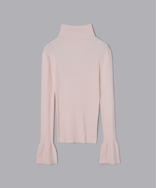 Olu.(オルドット)の「リブハイネックフレアニット(ニット/セーター・レディース・ブラック/その他/アイボリー/グレー/ベビーピンク/ブルー系その他・FREE)」の21枚目の写真