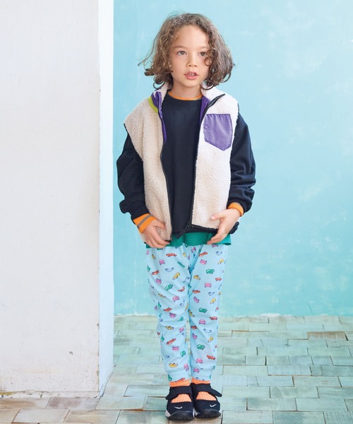 LSP WOW（エルエスピーワオ）の「【LSP WOW!】ソウガラリラックスパンツ（その他パンツ・キッズ・アイボリー/ブルー/ピンク/ブラウン/グリーン/チャコール・80/90/100/110/120/130）」の9枚目の写真