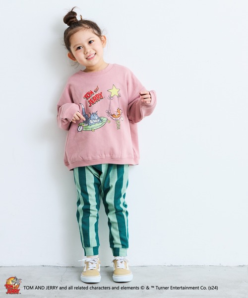 LSP WOW（エルエスピーワオ）の「【LSP WOW!】ソウガラリラックスパンツ（その他パンツ・キッズ・アイボリー/ブルー/ピンク/ブラウン/グリーン/チャコール・80/90/100/110/120/130）」の21枚目の写真