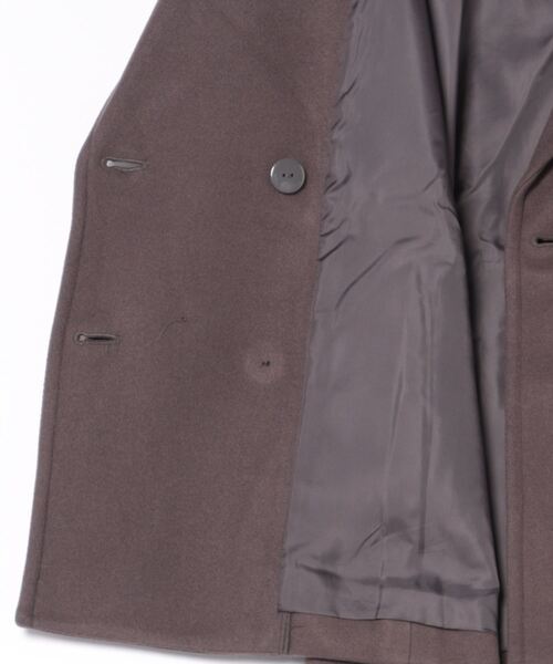 Honeys（ハニーズ）の「【抗菌防臭・静電気軽減】ピーコート（ピーコート・レディース・ダークブラウン/ネイビー/ダークベージュ/アイボリー/ブラック・S/M/L/LL）」の8枚目の写真