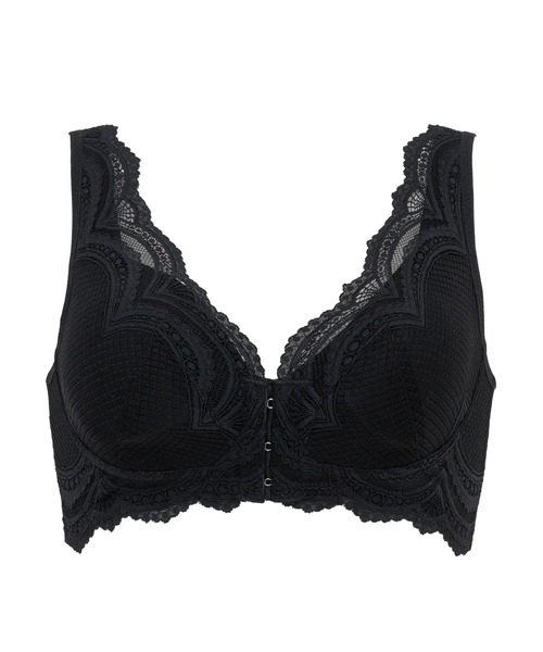 BRADELIS NEWYORK(ブラデリスニューヨーク)の「フロントホックブラ24A1 ブラデリスミー ノンワイヤー 補正ブラ 補整下着 コンパクト補整 ミニマイザー(ブラジャー・レディース・ピンク/ブラック/グレー・L/M/3L/LL/S)」の19枚目の写真
