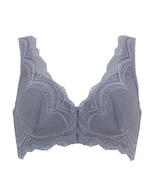 BRADELIS NEWYORK(ブラデリスニューヨーク)の「フロントホックブラ24A1 ブラデリスミー ノンワイヤー 補正ブラ 補整下着 コンパクト補整 ミニマイザー(ブラジャー・レディース・ピンク/ブラック/グレー・L/M/3L/LL/S)」の20枚目の写真