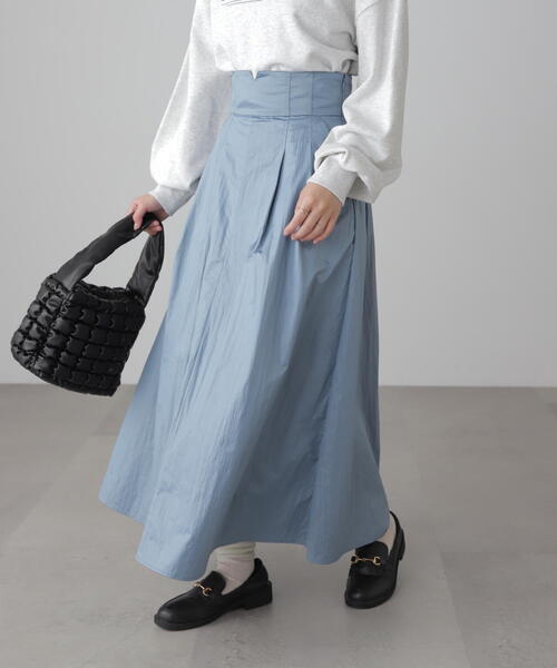 FREE'S MART（フリーズマート）の「◆ハイウエストタックスカート（スカート・レディース・ブラック/ベージュ/ブルー・SMALL/MEDIUM）」の11枚目の写真