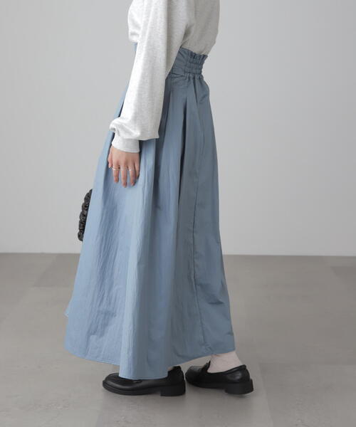 FREE'S MART（フリーズマート）の「◆ハイウエストタックスカート（スカート・レディース・ブラック/ベージュ/ブルー・SMALL/MEDIUM）」の10枚目の写真