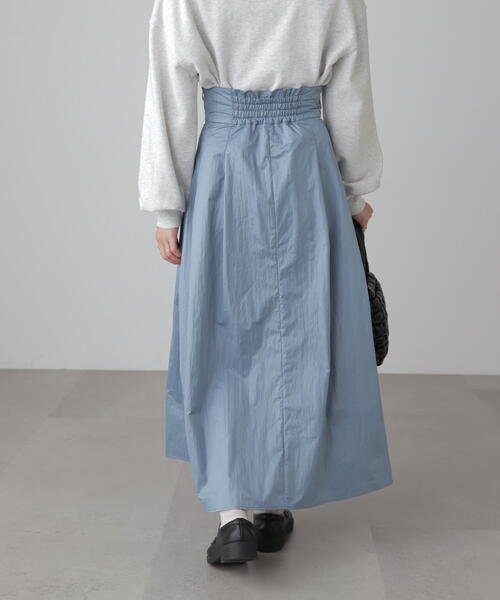 FREE'S MART（フリーズマート）の「◆ハイウエストタックスカート（スカート・レディース・ブラック/ベージュ/ブルー・SMALL/MEDIUM）」の9枚目の写真