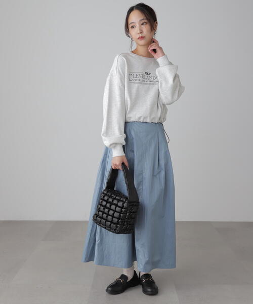 FREE'S MART（フリーズマート）の「◆ハイウエストタックスカート（スカート・レディース・ブラック/ベージュ/ブルー・SMALL/MEDIUM）」の7枚目の写真