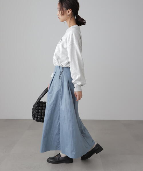 FREE'S MART（フリーズマート）の「◆ハイウエストタックスカート（スカート・レディース・ブラック/ベージュ/ブルー・SMALL/MEDIUM）」の6枚目の写真