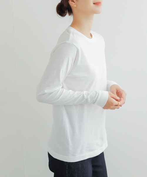 HANES（ヘインズ）の「『別注』Hanes×DOORS　2P DOORS Fit Long-Sleeve T-shirts2（Tシャツ/カットソー・レディース・ホワイト・SMALL）」の5枚目の写真