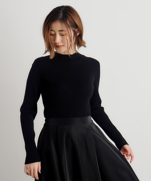 grove（グローブ）の「◆【吸湿発熱／帯電防止】ハイネックリブプルオーバー（ニット/セーター・レディース・オフホワイト/ベージュ系その他5/ブラック/ベージュ/ライトグレー・02/03/01/04/05）」の15枚目の写真