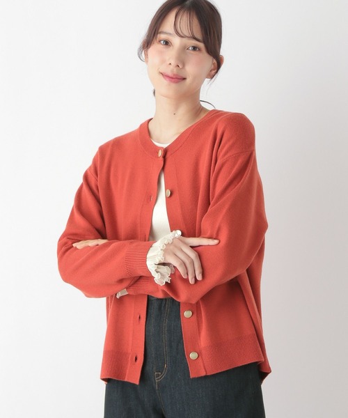 セール】メルティクルーカーディガン/115918（カーディガン/ボレロ