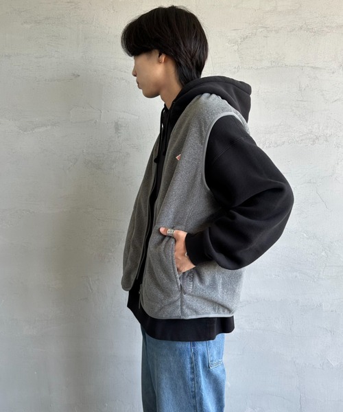 DANTON（ダントン）の「[DANTON/ダントン] ポーラテックフリース Vネックベスト（ベスト・レディース・ブラック/ライトグレー・M/L）」の14枚目の写真