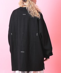 a.p.o.v. パッチワーク&デザインプリントオーバーサイズポンチカットソー