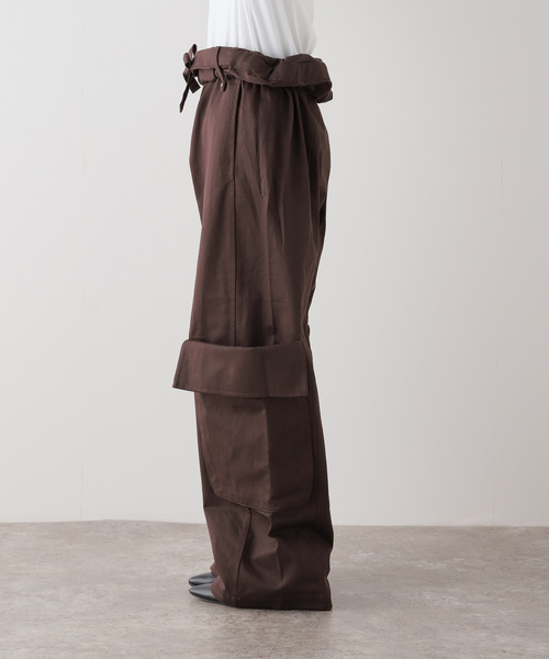 セール】【OPEN YY / オープンワイワイ】 Woven ROLLED WAIST