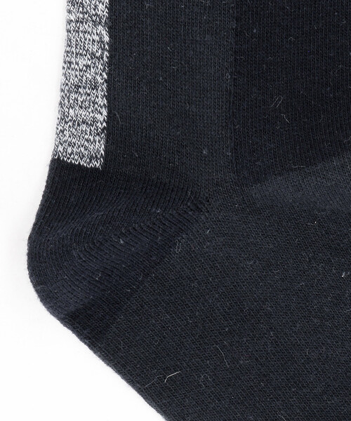 COMME CA ISM（コムサイズム）の「メランジ 切り替え ソックス（ソックス/靴下・メンズ・ブラック/ネイビー・27cm）」の4枚目の写真