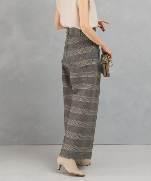 URBAN RESEARCH ROSSO WOMEN（アーバンリサーチ　ロッソ）の「チェックベルトパンツ（その他パンツ・レディース・ブラック系その他・36/38）」の4枚目の写真