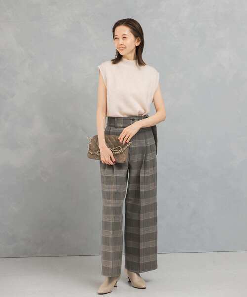 URBAN RESEARCH ROSSO WOMEN（アーバンリサーチ　ロッソ）の「チェックベルトパンツ（その他パンツ・レディース・ブラック系その他・36/38）」の5枚目の写真