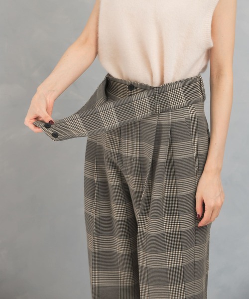 URBAN RESEARCH ROSSO WOMEN（アーバンリサーチ　ロッソ）の「チェックベルトパンツ（その他パンツ・レディース・ブラック系その他・36/38）」の13枚目の写真