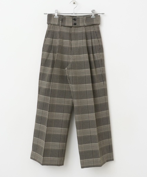 URBAN RESEARCH ROSSO WOMEN（アーバンリサーチ　ロッソ）の「チェックベルトパンツ（その他パンツ・レディース・ブラック系その他・36/38）」の15枚目の写真