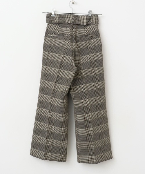 URBAN RESEARCH ROSSO WOMEN（アーバンリサーチ　ロッソ）の「チェックベルトパンツ（その他パンツ・レディース・ブラック系その他・36/38）」の18枚目の写真