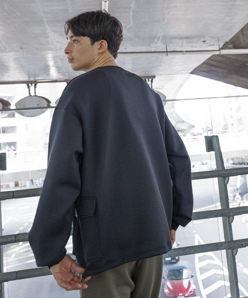 LAKOLE（ラコレ）の「ストレッチポケットプルオーバー＜PARK by LAKOLE＞ / 151325（スウェット・メンズ・ホワイト/ブラック/オリーブ・MEDIUM/LARGE）」の7枚目の写真