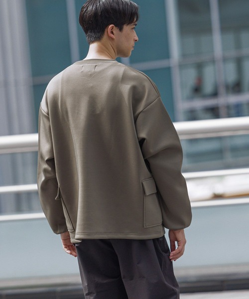 LAKOLE（ラコレ）の「ストレッチポケットプルオーバー＜PARK by LAKOLE＞ / 151325（スウェット・メンズ・ホワイト/ブラック/オリーブ・MEDIUM/LARGE）」の11枚目の写真